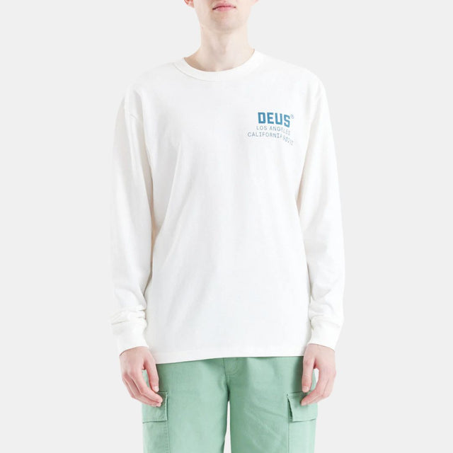 Deus Ex Machina Jones Ls T-Shirt Vintage White