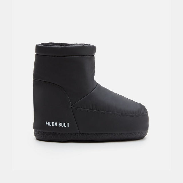 Moon Boot Icon Low Ohne Schnürsenkel Gummi Schwarz