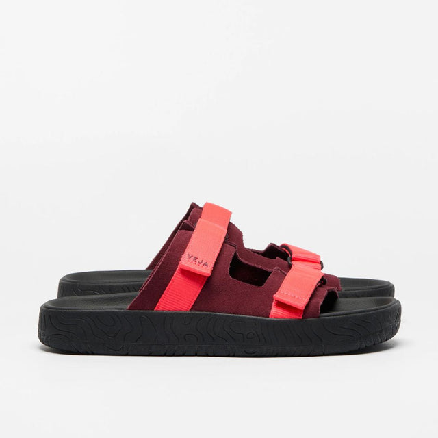 Veja Women's Arpoador Suede Soft Amarante Rose-Fluo Black