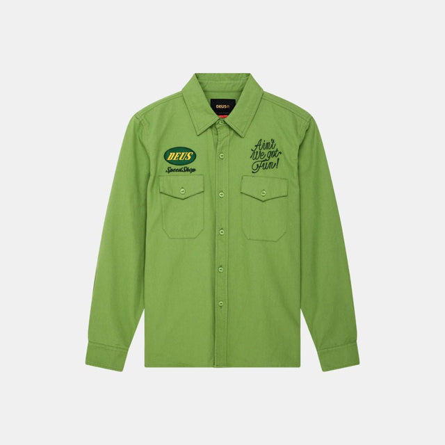 Deus Ex Machina Tin Lizzie Shirt Tendril Green