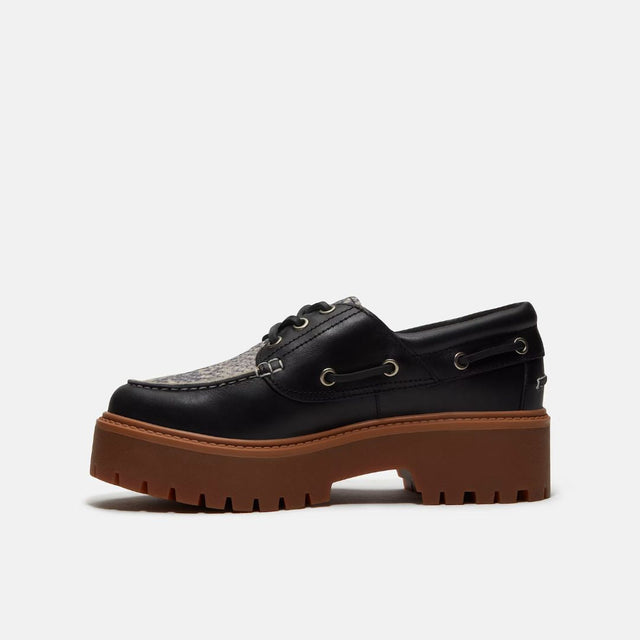Timberland Stone Steet Boat Shoe Snake Print Suede