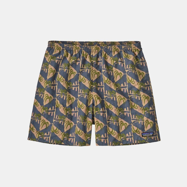 Patagonia Men's Baggies Shorts 5 in Jaguar Geo: Dolomite Blue