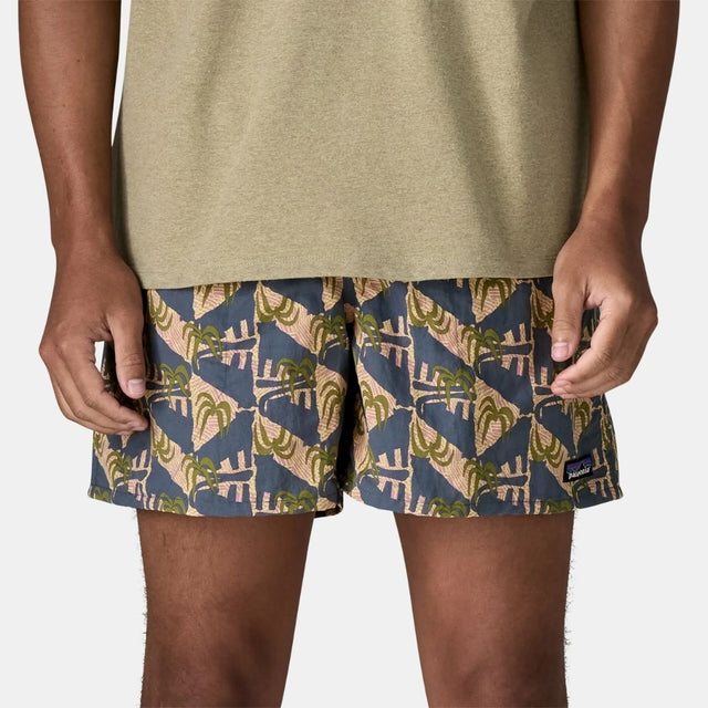 Patagonia Men's Baggies Shorts 5 in Jaguar Geo: Dolomite Blue