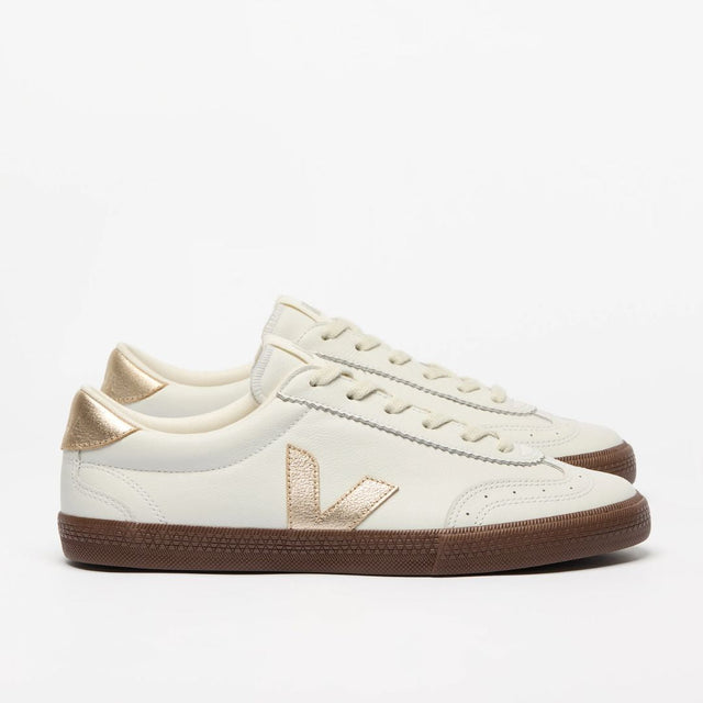 Veja Women's Volley O. T. Leather White Platine Bark