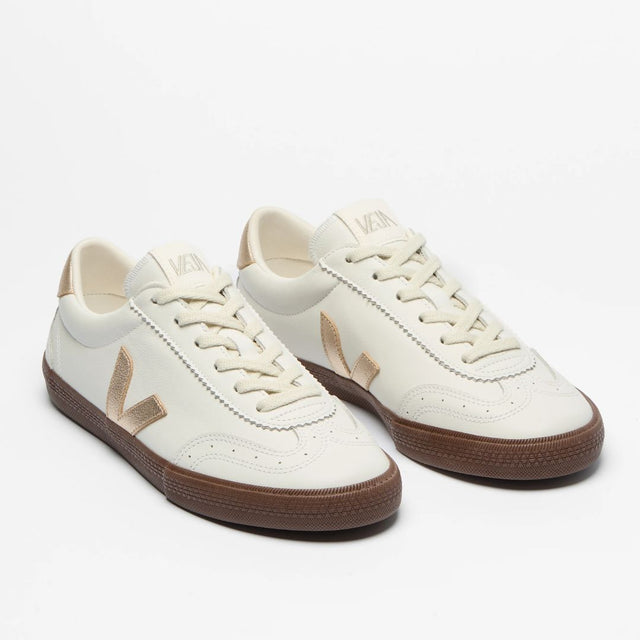 Veja Women's Volley O. T. Leather White Platine Bark