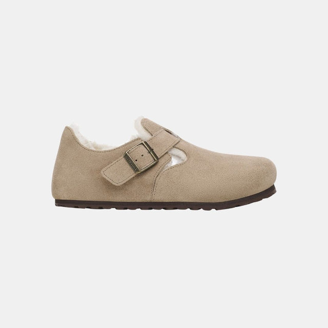 Birkenstock London Shearling Narrow Fit Women's Taupe
