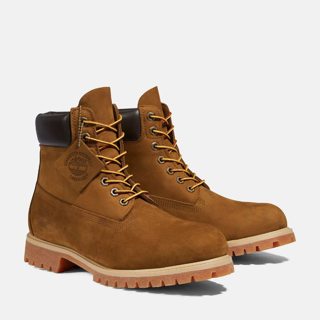 Timberland Premium 6 In Lace Waterproof Boot Dark Wheat Nubuck