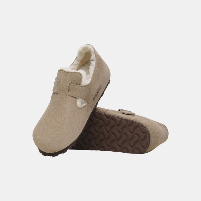 Birkenstock London Shearling Narrow Fit Women's Taupe
