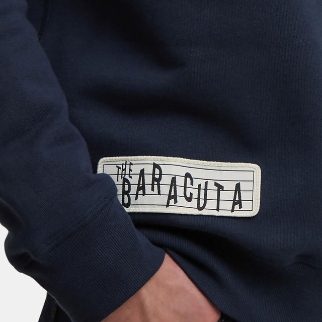 Barbour x Baracuta Northern Crew Neck Cotton Fleece Navy