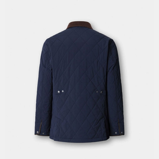 Hackett London Quilted Jacket Midnight Blue