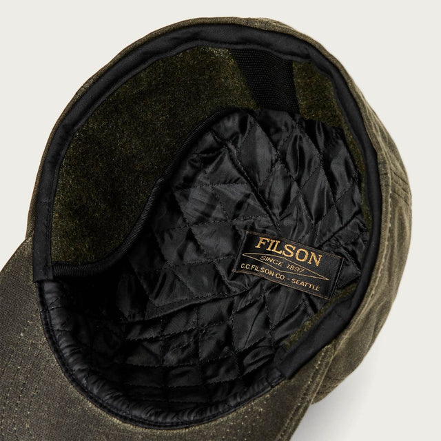 Filson Insulated Tin Cloth Cap Otter Green