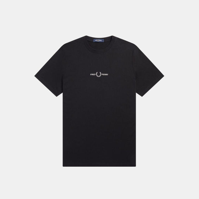Fred Perry Embroidered T-Shirt Black