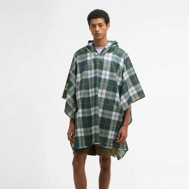 Barbour Tartan Showerproof Poncho  Ancient Tartan