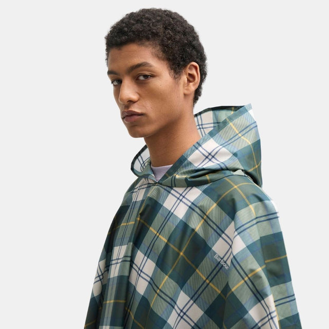 Barbour Tartan Showerproof Poncho  Ancient Tartan