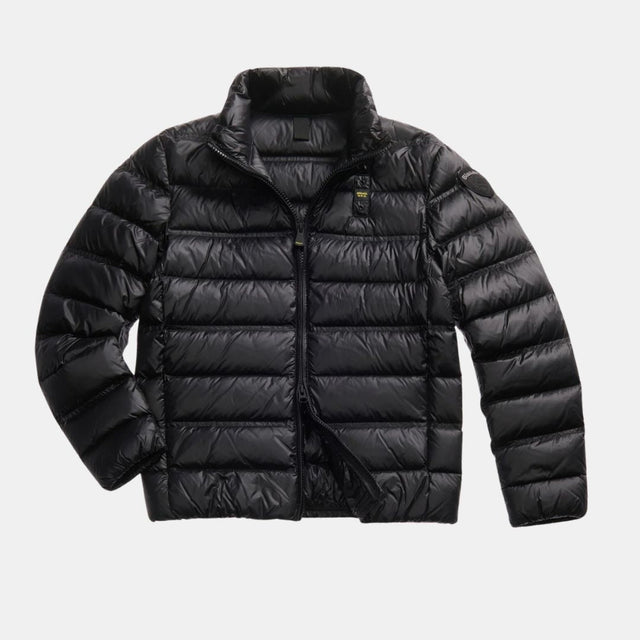 Blauer Down Jacket With Mandarin Collar Belmont Black