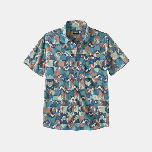 Patagonia Men's Go-To Lightweight Shirt Swallowtail Geo: Still Blue