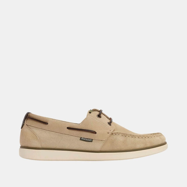 Barbour Rothley Boat Shoe Taupe Suede