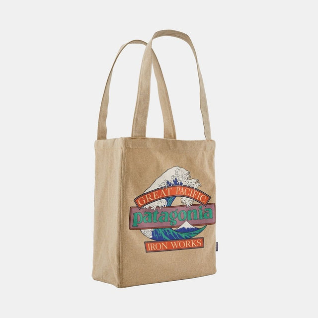 Patagonia Recycled Market Tote Great Waves: Classic Tan