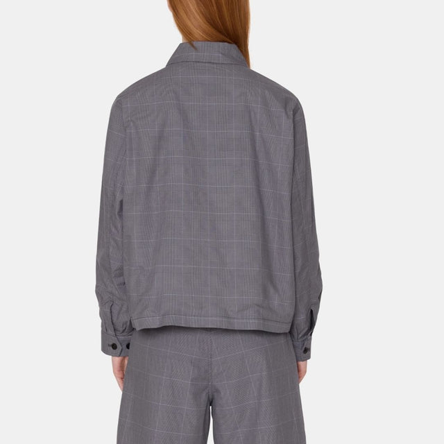 Obey Olivia Plaid Jacket Grey Plaid