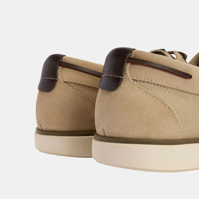 Barbour Rothley Boat Shoe Taupe Suede