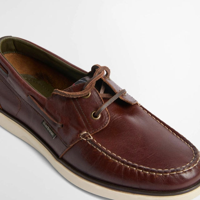 Barbour Rothley Boat Shoe Dark Brown