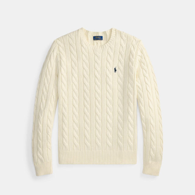 Polo Ralph Lauren Cable-Knit Cotton Jumper Andover Cream