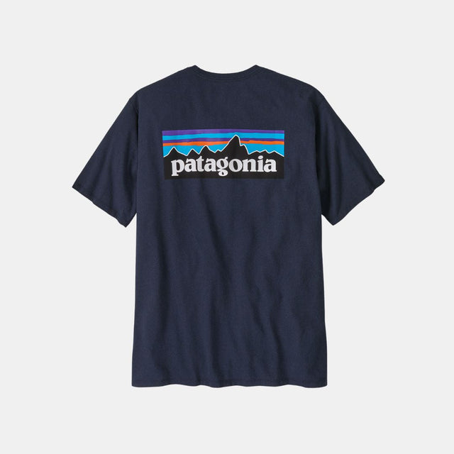 Patagonia Men's P-6 Logo Responsibili T-Shirt New Navy