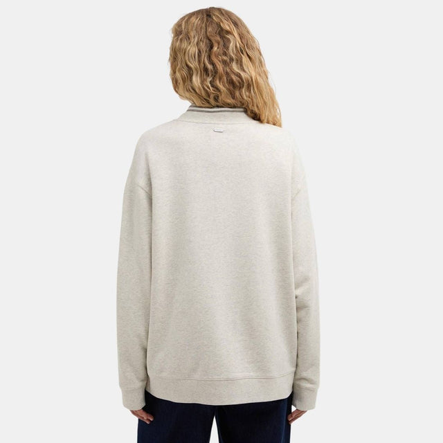 Barbour Hartland Crew Sweatshirt Cloud Marl