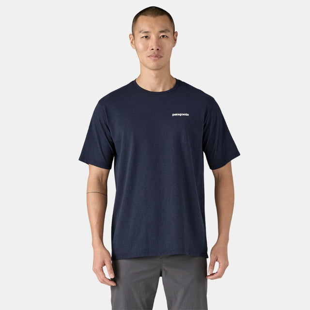 Patagonia Men's P-6 Logo Responsibili T-Shirt New Navy