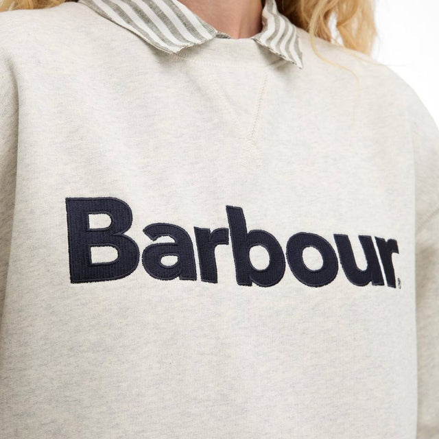 Barbour Hartland Crew Sweatshirt Cloud Marl