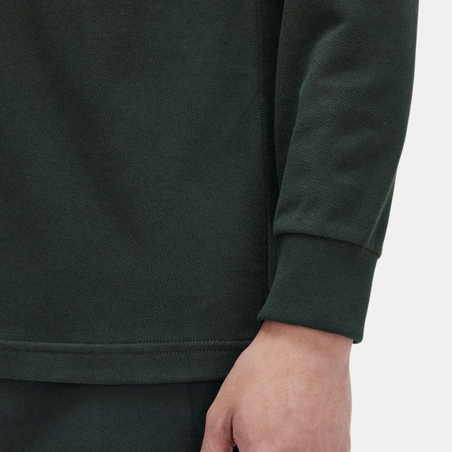 Fred Perry LS Polo M6006 Night Green & White