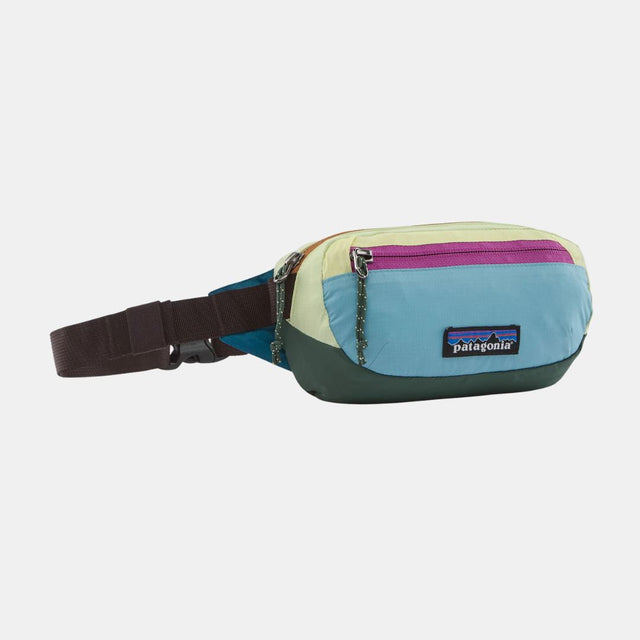 Patagonia Terravia Mini Hip Pack Patchwork: Snowmelt Blue