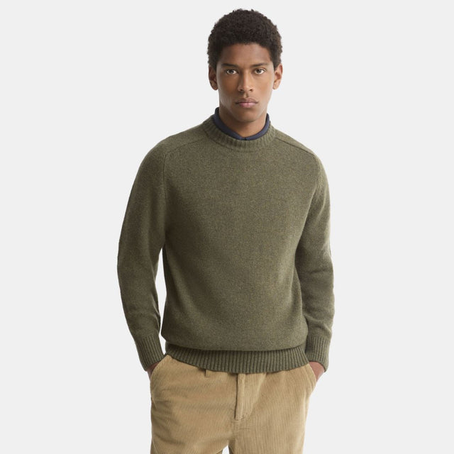 Barbour Newtown Crew Neck Olive