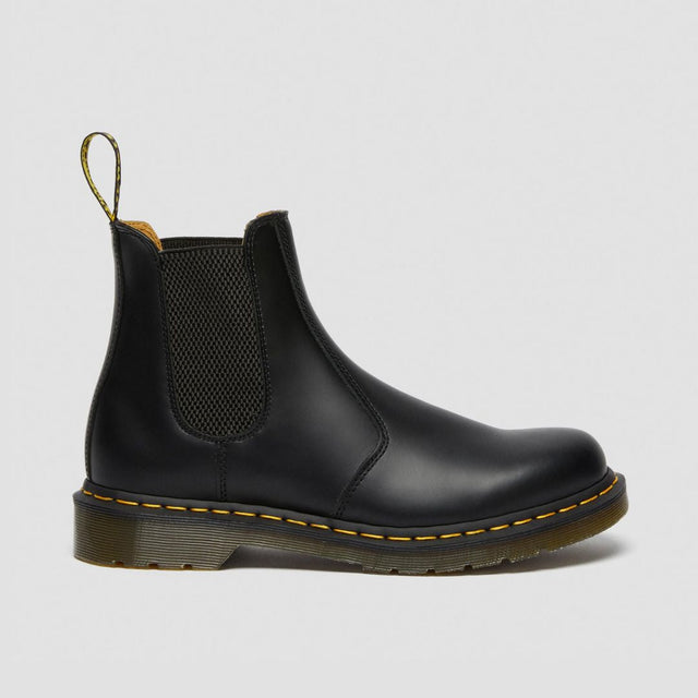 Dr. Martens Chelsea 2976 Yellow Stitch Unisex Black Smooth