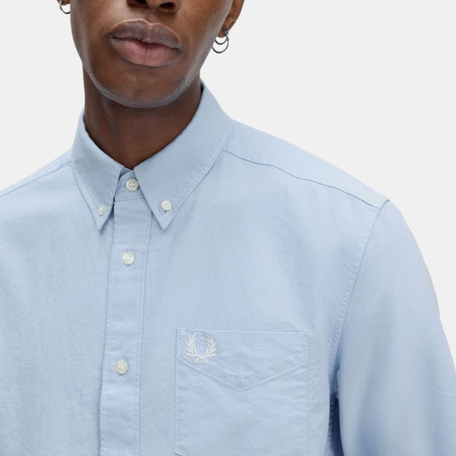 Fred Perry Oxford Shirt M8730 Light Smoke