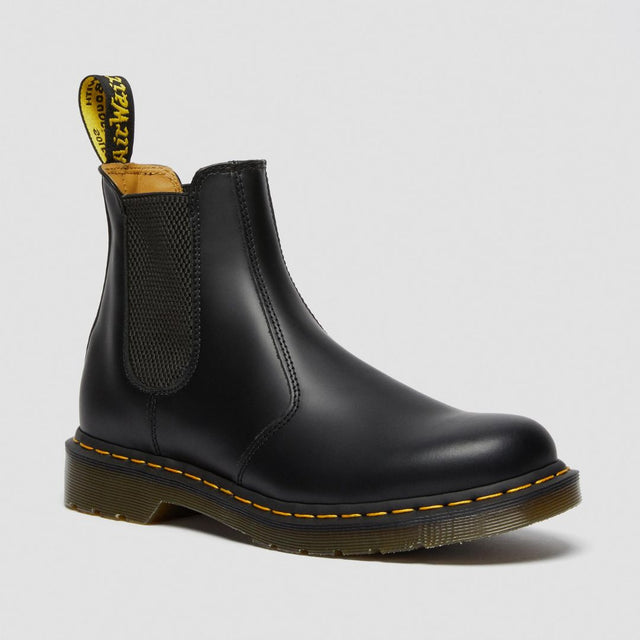 Dr. Martens Chelsea 2976 Yellow Stitch Unisex Black Smooth