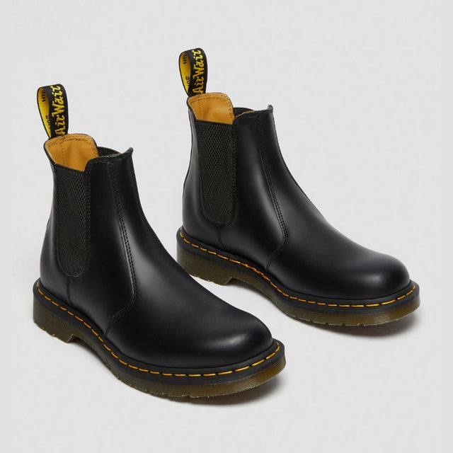 Dr. Martens Chelsea 2976 Yellow Stitch Unisex Black Smooth
