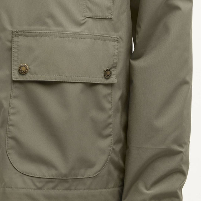 Barbour Hooded Domus Waterproof Jacket Dusty Olive