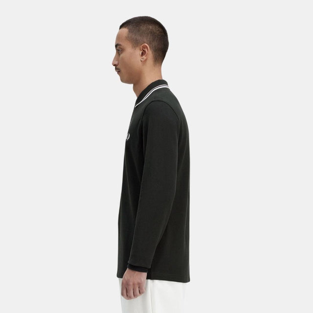 Fred Perry LS Polo M3636 Twin Tipped Night Green