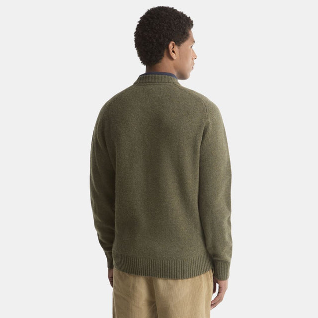 Barbour Newtown Crew Neck Olive