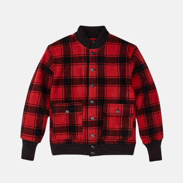 Filson CCC Wool Boomber Jacket Red/Black Plaid