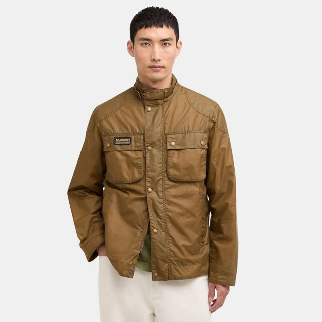 Barbour International Merton Wax Jacket Sand