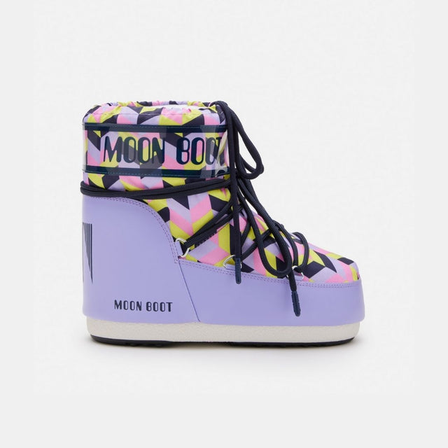 Moon Boot Icon Low Optical Lilac Cyber Lime