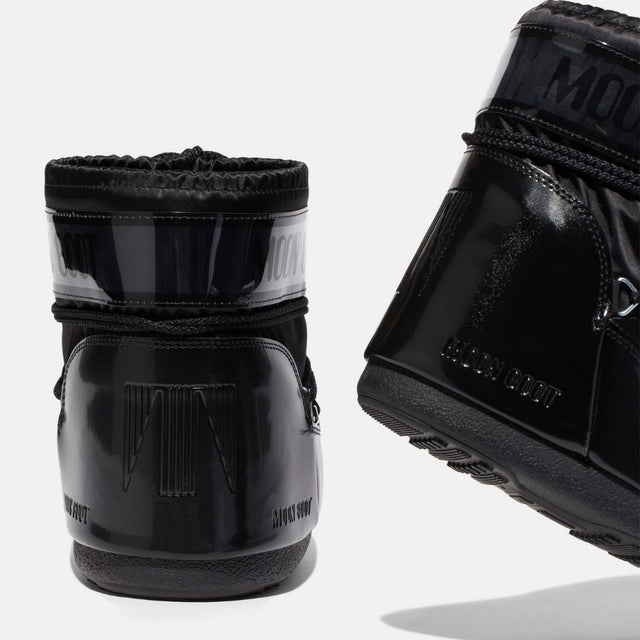 Moon Boot Icon Low Glance Satin Black