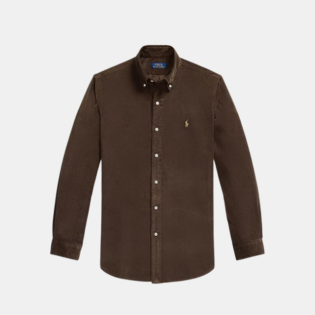 Polo Ralph Lauren Custom Fit Corduroy Shirt Brown