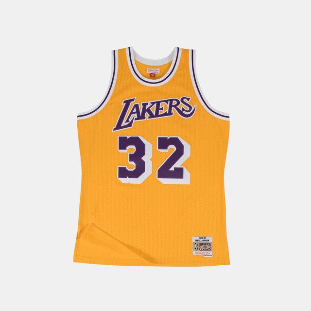 Mitchell & Ness Magic Johnson Los Angeles Lakers 1984/85 Classics Swingman NBA Jersey Yellow