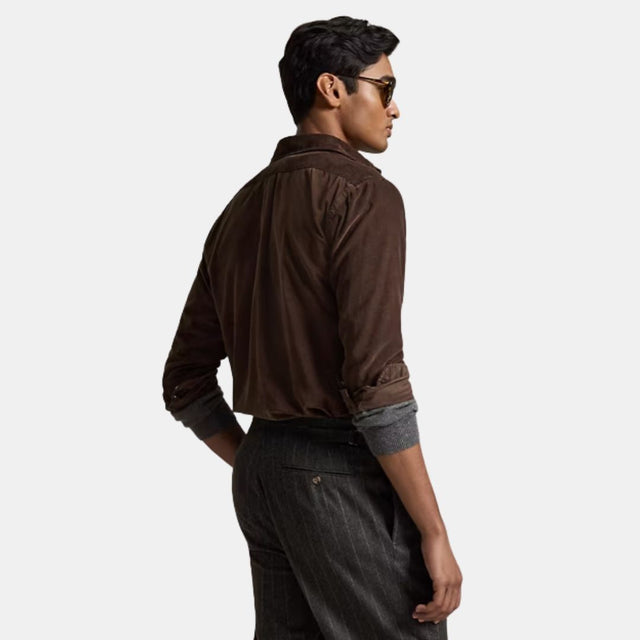 Polo Ralph Lauren Custom Fit Corduroy Shirt Brown