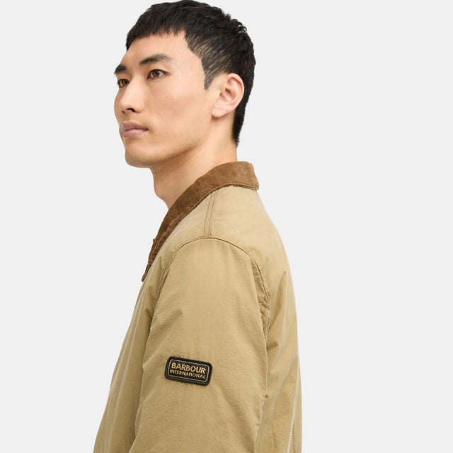 Barbour International Troon Washed Wax Jacket Sand