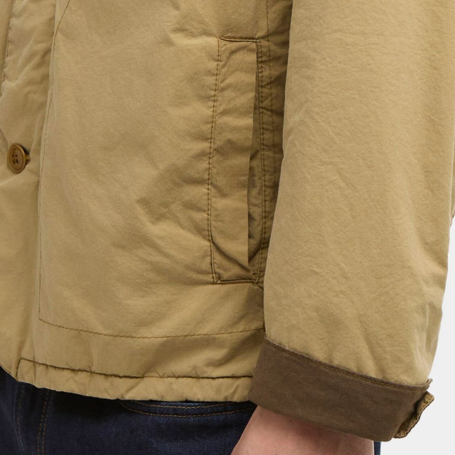 Barbour International Troon Washed Wax Jacket Sand
