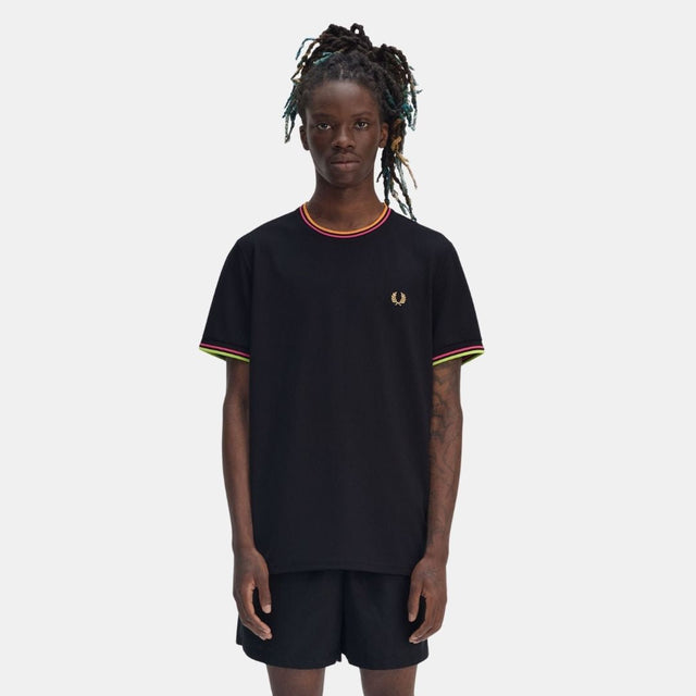 Fred Perry Twin Tipped Tennis T-Shirt Black